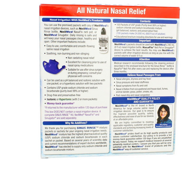 Sinus Rinse 100 Regular Premixed Packets